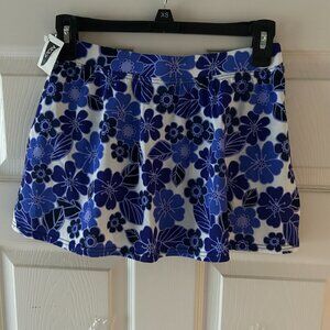 NWT L.L. Bean Women's BeanSport Swimwear Swim Skirt Bright Harbor Size 6 Floral